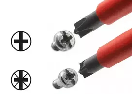 elektrinis atsuktuvas - Wiha Minkštas elektroninis atsuktuvas PlusMinus SL / PH1 x 80mm (30716) - 2 nuotrauka
