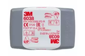 3m filtrai - 3M FILTRAS PRZECIWPYŁOWY P3 6038 /2vnt.. - 2 nuotrauka