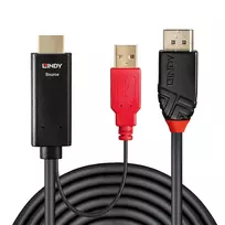 displayport hdmi adapteris - Lindy 0.5m HDMI an DisplayPort Adapterkabel - 2 nuotrauka