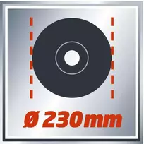 kampinis slifuoklis 230 mm - EINHELL TE-AG 230, 2350 W, 230 mm - 8 nuotrauka