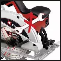 rankinis diskinis pjuklas - Einhell TC- CS 1250 1250 165 mm - 4 nuotrauka