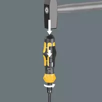 wera kraftform kompakt - Smūginis atsuktuvas Wera Kraftform Kompakt 900 Imperial Set 1 + sukimo antgaliai - 3 nuotrauka