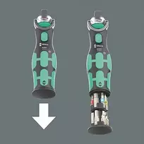 wera zyklop 1 - Įrankių komplektas Wera 8009 Zyklop Pocket Set 4; 3/8''-1/4''; 27 vnt. - 6 nuotrauka