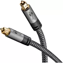 optinis kabelis - Goobay Plus Toslink optinis kabelis 5m Juodas (Black) - 3 nuotrauka
