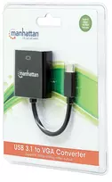 vga kabelis - Manhattan 151771 kabelių sąsaja / invertavimo adapteris USB-C VGA Juoda - 2 nuotrauka