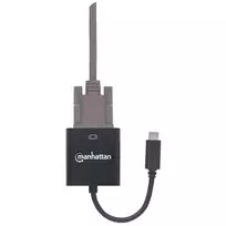 vga kabelis - Manhattan 151771 kabelių sąsaja / invertavimo adapteris USB-C VGA Juoda - 3 nuotrauka