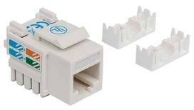 rj45 cat6 jungtis - Intellinet Cat6 UTP RJ45 Keystone Jack White - 2 nuotrauka