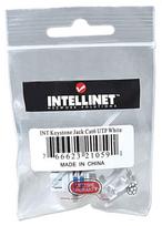 rj45 cat6 jungtis - Intellinet Cat6 UTP RJ45 Keystone Jack White - 3 nuotrauka