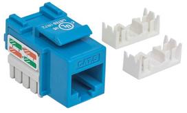 punch down - Intellinet Cat6 UTP RJ45 Keystone Jack Blue - 2 nuotrauka
