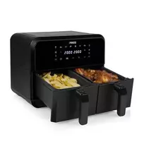 karsto oro gruzdintuve - Princess Double Basket Airfryer 182068 Black 2400 W - 6 nuotrauka
