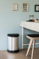 siuksliadeze curver deco bin - Šiukšliadėžė „Curver“ 9090 / R051384, 20 l, metalinė - 2 nuotrauka