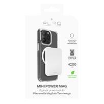 magsafe baterija - Puro Slim Power Mag, 4200mAh, MagSafe, USB-C, balta - 2 nuotrauka