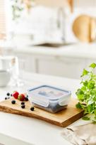 hermetiniai indai - Curver Food Container Set 3PCS Round 0.5L Take Away Twist Green - 3 nuotrauka