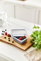 hermetiniai indai - Curver Food Container Set 3PCS Round 0.5L Take Away Twist Green - 4 nuotrauka