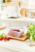 hermetiniai indai - Curver Food Container Set 3PCS Round 0.5L Take Away Twist Green - 5 nuotrauka