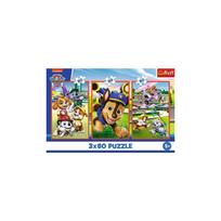 paw patrol puzzle - Trefl Paw Patrol Dėlionių rinkinys „Šunyčių komanda“, 3 x 80 det. - 2 nuotrauka