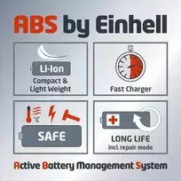 akumuliatorinis trimeris - Einhell Power X-Change GC-CT 18/24 Li - 8 nuotrauka