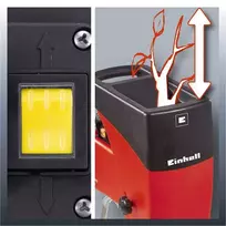 saku smulkintuvai - Einhell Elektro-Leisehäcksler / Gartenhäcksler GC-RS 2540 2000Watt - 7 nuotrauka