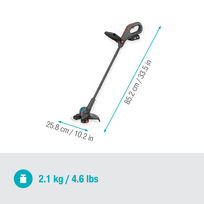 akumuliatorinis trimeris - Gardena EasyTrim 25, 18 V, (su 2.0 Ah akumuliatoriumi) - 10 nuotrauka