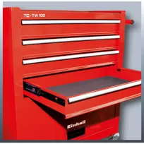 vezimelis irankiams - Einhell TC-TW 100 Įrankių vežimėlis Raudonas (Red) 4510170 - 2 nuotrauka