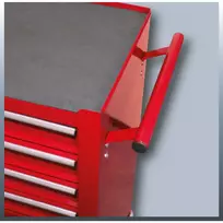 vezimelis irankiams - Einhell TC-TW 100 Įrankių vežimėlis Raudonas (Red) 4510170 - 5 nuotrauka
