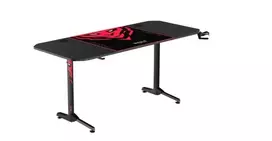 kompiuterinis stalas - Kompiuterinių žaidimų stalas Diablo X-Mate 1600, 160 cm x 75 cm, 75 cm, juoda sp./raudona sp. - 5 nuotrauka
