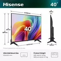 40 inch televizorius - Hisense 40A49S - 3 nuotrauka