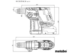 akumuliatorius 18v metabo - Perforatorius Metabo KH 18 LTX BL 24; 18 V; 2,2 J; SDS-plus (be akumuliatoriaus ir pakrovėjo) - 4 nuotrauka