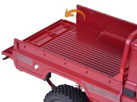 pikapas - Jokomisiada Toyota Land Cruiser 4x4 nuotoliniu būdu valdomas automobilis RC0672, Raudonas (Red) - 6 nuotrauka
