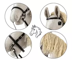 arkliukas - Milly Mally Hobby Horse Plus Šviesiai Pilkas (Light Grey) 6626 - 2 nuotrauka