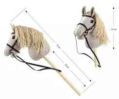 arkliukas - Milly Mally Hobby Horse Plus Šviesiai Pilkas (Light Grey) 6626 - 5 nuotrauka