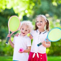 vaikiskos raketes badmintono - Malplay vaikiška mini badmintono raketė su kamuoliukų rinkiniu - 4 nuotrauka