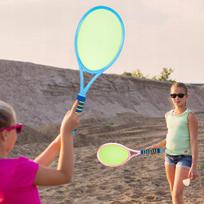 vaikiskos raketes badmintono - Malplay vaikiška mini badmintono raketė su kamuoliukų rinkiniu - 5 nuotrauka