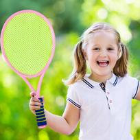 vaikiskos raketes badmintono - Malplay vaikiška mini badmintono raketė su kamuoliukų rinkiniu - 7 nuotrauka