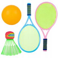 vaikiskos raketes badmintono - Malplay vaikiška mini badmintono raketė su kamuoliukų rinkiniu - 11 nuotrauka