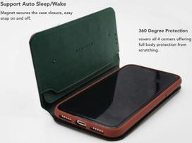huawei p20 deklas - VixFox Smart Folio Case for Huawei P20 forest green - 5 nuotrauka