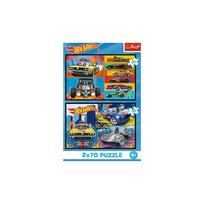 hot wheels rinkinys - Trefl Dėlionė Hot Wheels Automobiliai 2x70 vnt. 34442 - 2 nuotrauka