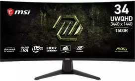 MSI MAG 346CQDF E20 34", Rapid VA, UWQHD, 200Hz, lenktas