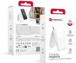 Forcell F-Energy MagStand F10K2 10000mAh, 20W, MagSafe, baltas