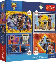 Trefl Toy Story 5, 4 x det. + plakatas