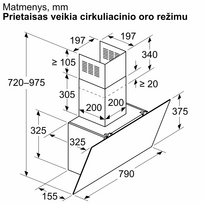 gartraukis 80 cm - Bosch DWK85DK60 - 2 nuotrauka