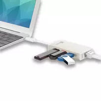 usb ethernet adapteris - J5Create J5Sukurkite USB-C DAUGIAU ADAPTER GIGABIT / ETHERNET / USB 3.1 HUB - 6 nuotrauka