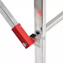 pastoliai - Hailo G60 mobilūs pastoliai, aliuminiai, 2 x 12 pakopų (Pilka) - 2 nuotrauka