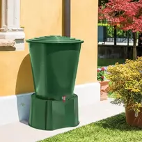 plastikines talpyklos - Stefanplast Plastikinė vandens talpa su dangčiu, 310 l, žalia - 3 nuotrauka