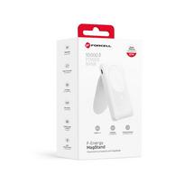 10000mah power bank - Forcell F-Energy MagStand F10K2 10000mAh, 20W, MagSafe, baltas - 2 nuotrauka