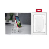 10000mah power bank - Forcell F-Energy MagStand F10K2 10000mAh, 20W, MagSafe, baltas - 3 nuotrauka