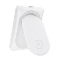 10000mah power bank - Forcell F-Energy MagStand F10K2 10000mAh, 20W, MagSafe, baltas - 11 nuotrauka