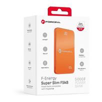 magsafe 5000 - Forcell F-Energy SuperSlim F5K8, 5000mAh, 15W, MagSafe, oranžinis - 4 nuotrauka