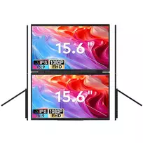 nesiojamo kompiuterio monitorius - Extralink Smart Life T01 15.6", IPS, nešiojamas monitorius, 2 ekranai - 3 nuotrauka