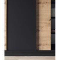stumdomos durys senukai - Spinta Esville III, ąžuolo/juoda, 180 cm x 220 cm x 60 cm - 4 nuotrauka